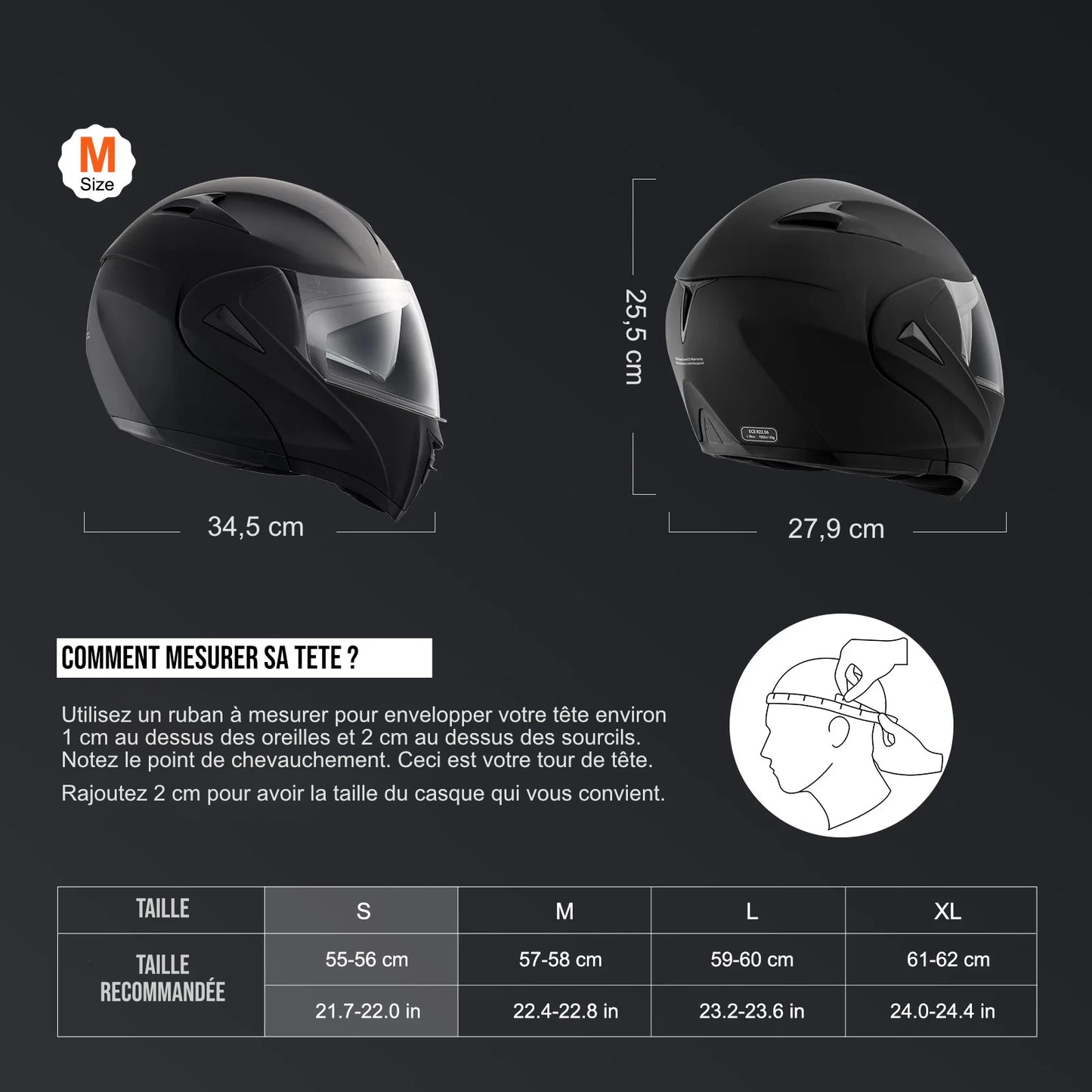 Casque Intégrale Moto Haute Protection & Confort