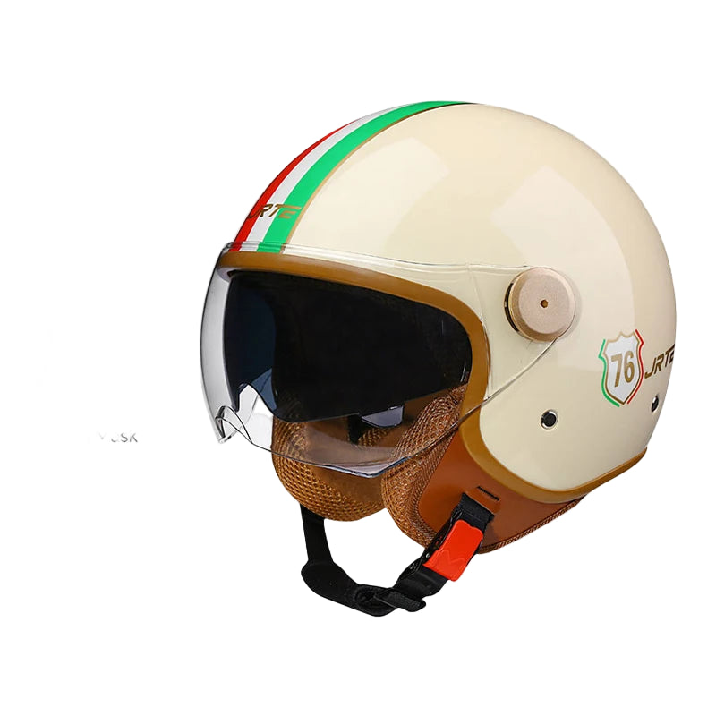Casque Moto Jet Rétro TT