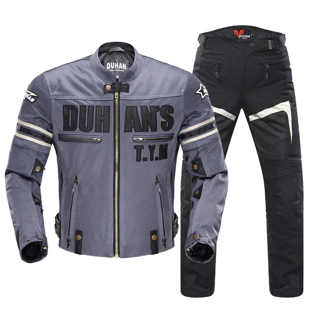 Ensemble Moto HEROBIKER DUHAN – Protection CE & Confort Respirant