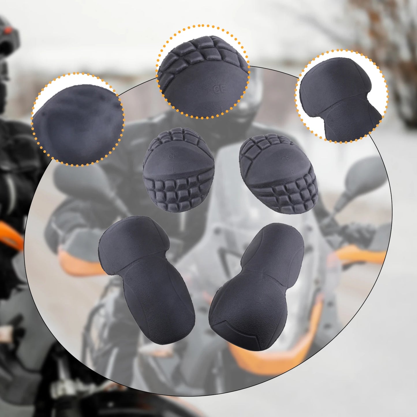 Set de protections épaules et coudes moto – PERFECLAN EVA Unisexe