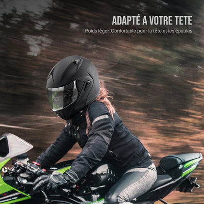 Casque Intégrale Moto Haute Protection & Confort