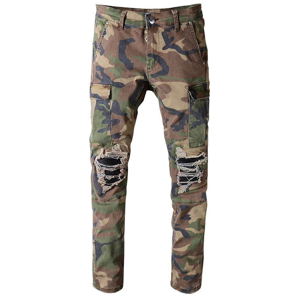 Jean Moto Homme SOKOTOO – Style Biker & Confort Stretch
