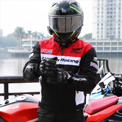Veste Moto Racing Honda – Style Compétition avec Protections