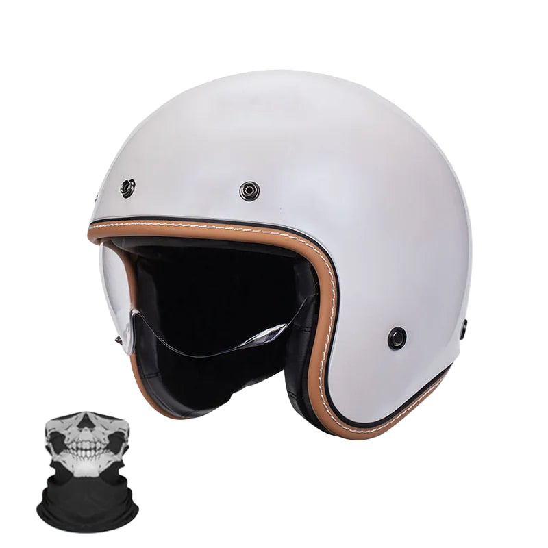 Casque Vintage Jet Rétro Moderne