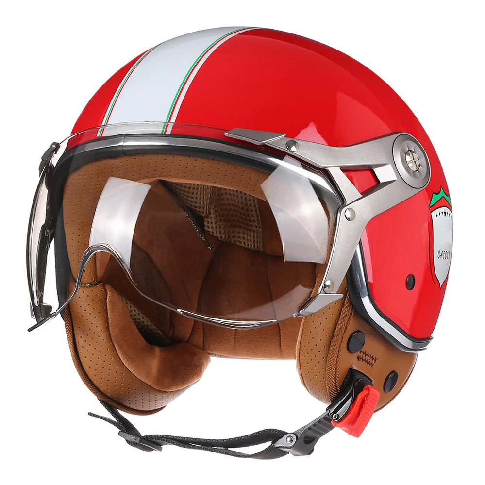 Casque Jet Retro Vintage Style Chopper BLD-288