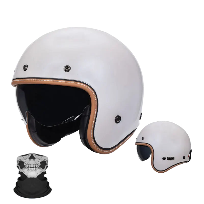 Casque Vintage Jet Rétro Moderne