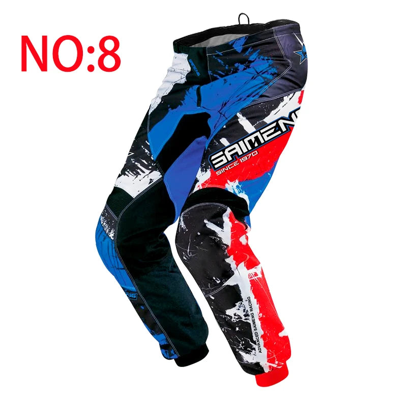 Pantalon Motocross MX SAIMENG RACING – Équipement Off-Road Haute Performance