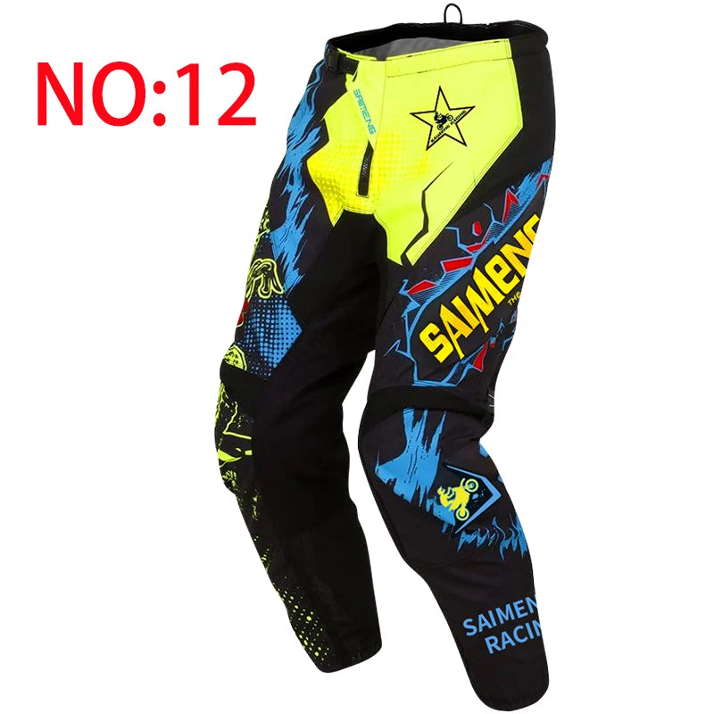Pantalon Motocross MX SAIMENG RACING – Équipement Off-Road Haute Performance