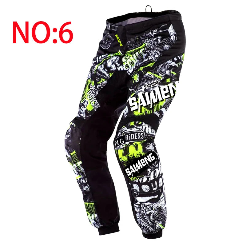 Pantalon Motocross MX SAIMENG RACING – Équipement Off-Road Haute Performance