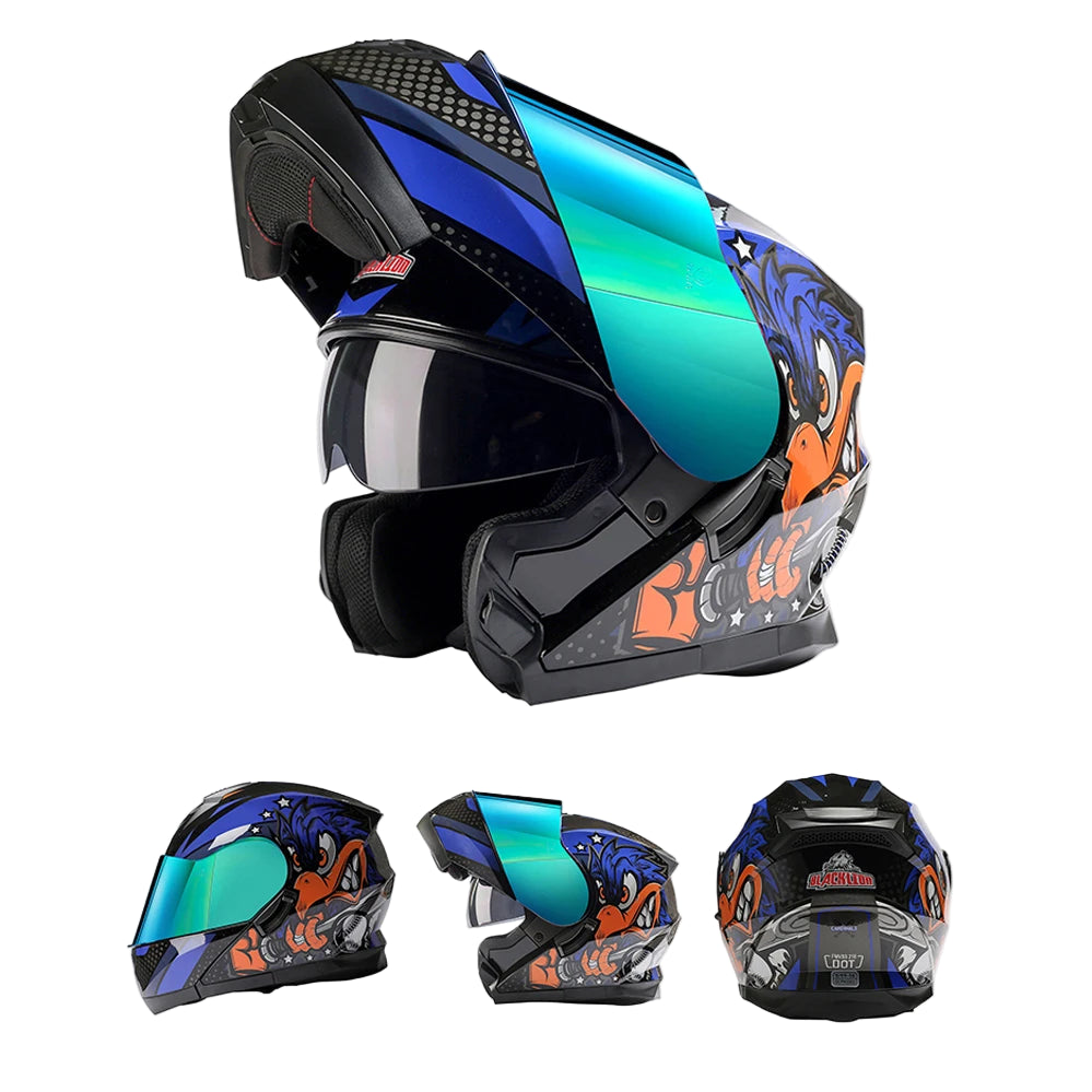Casque Moto Modulable Double Visière ECE