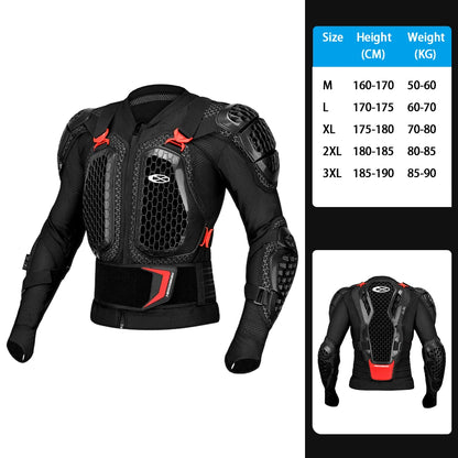 Veste Moto Armure Complète MC1022 – Protection Totale pour Motocross & Sports Extrêmes