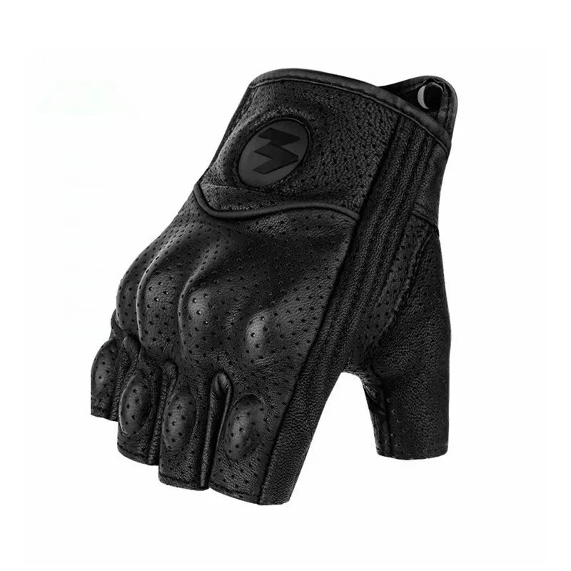 Gants Moto Demi-Doigts MOGEBIKE – Cuir Tactique & Protection