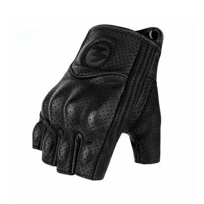 Gants Moto Demi-Doigts MOGEBIKE – Cuir Tactique & Protection