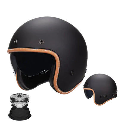 Casque Vintage Jet Rétro Moderne