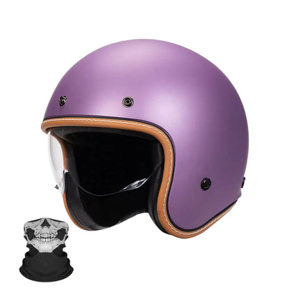 Casque Vintage Jet Rétro Moderne