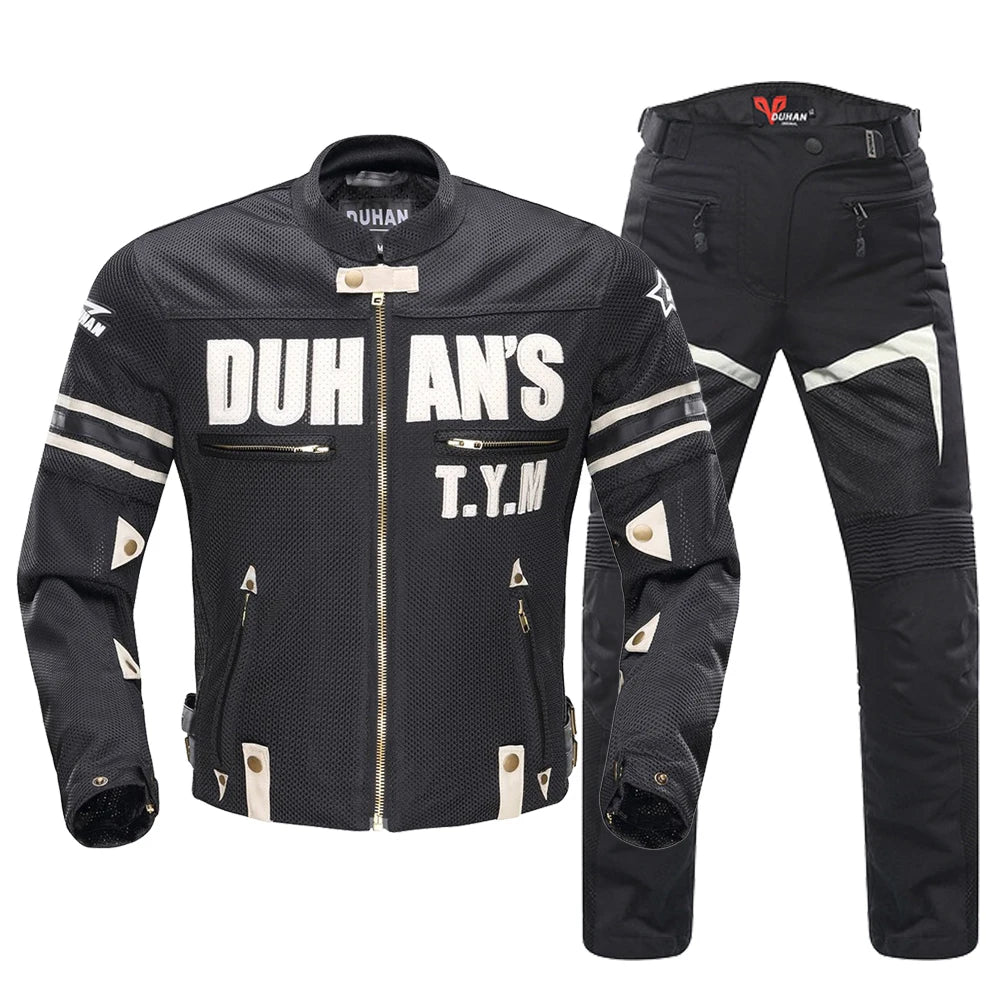 Ensemble Moto HEROBIKER DUHAN – Protection CE & Confort Respirant