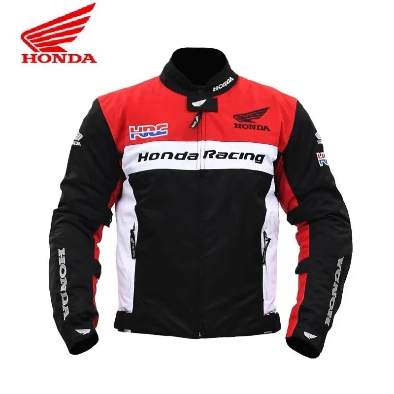 Veste Moto Racing Honda – Style Compétition avec Protections