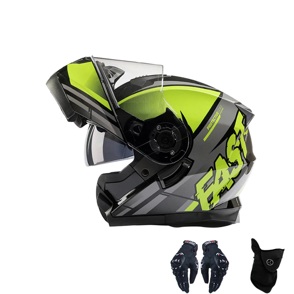 Casque Moto Modulable Double Visière ECE
