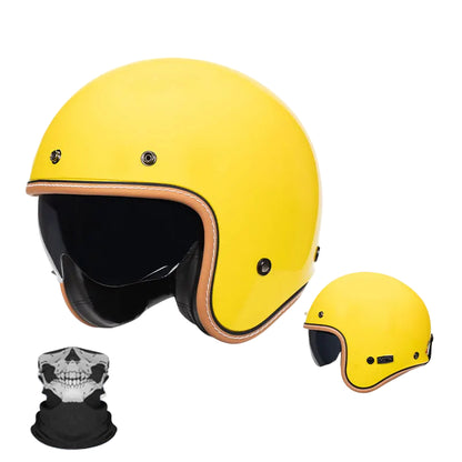 Casque Vintage Jet Rétro Moderne