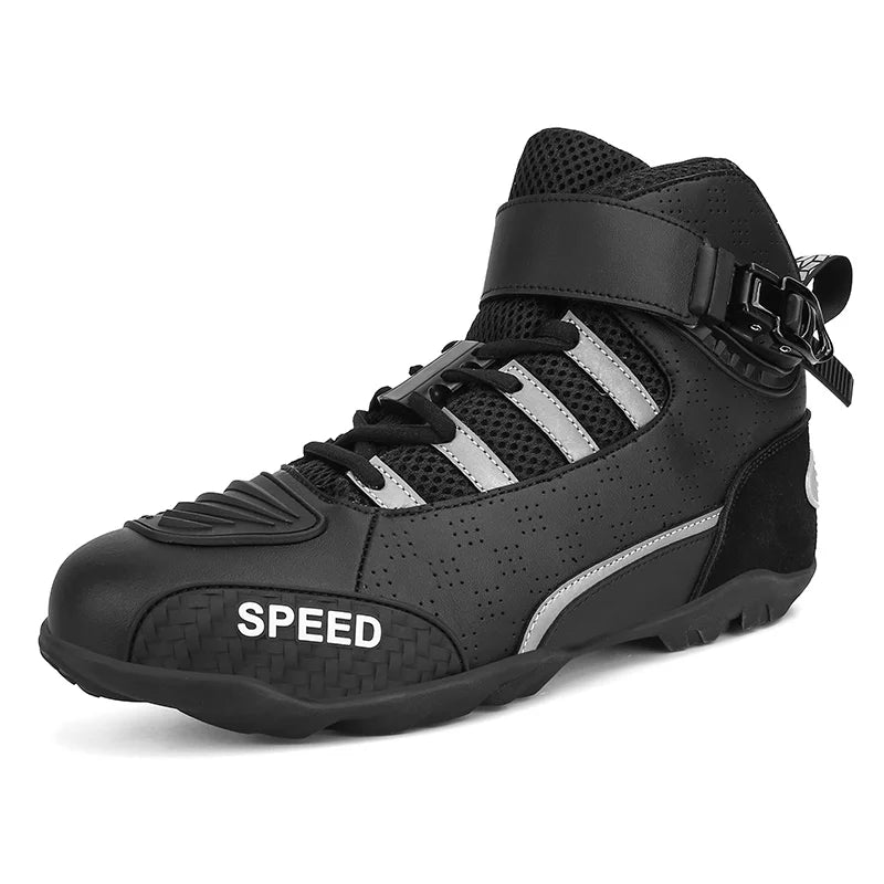 Bottes Moto Mi-Mollet Imperméables Homme – Protection, Confort & Style