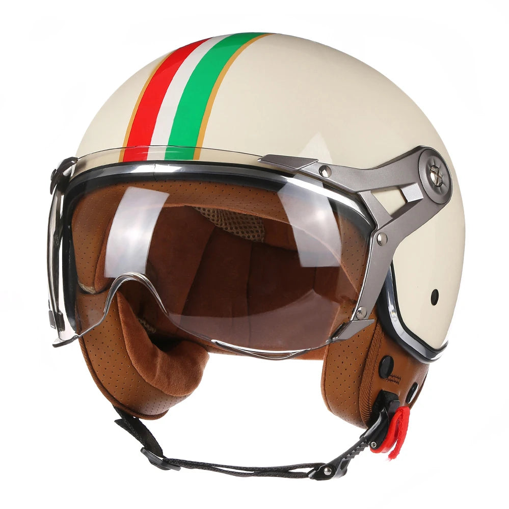 Casque Jet Retro Vintage Style Chopper BLD-288
