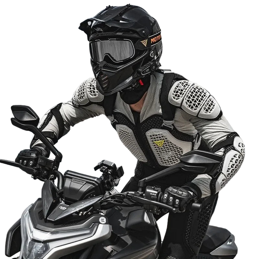 Veste de Protection Moto CE – Armure Complète 4 Saisons