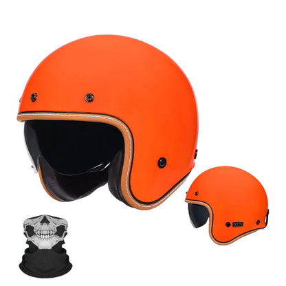 Casque Vintage Jet Rétro Moderne