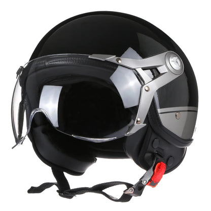 Casque Jet Retro Vintage Style Chopper BLD-288