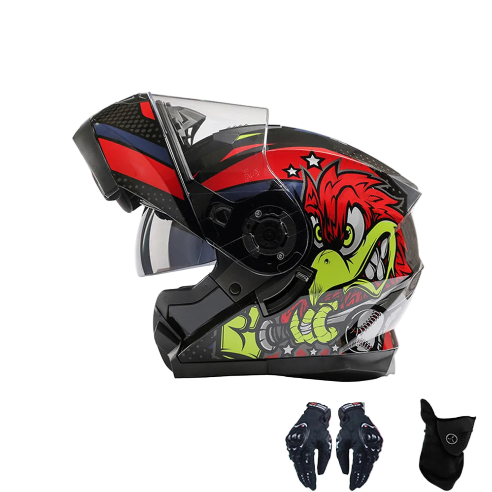 Casque Moto Modulable Double Visière ECE