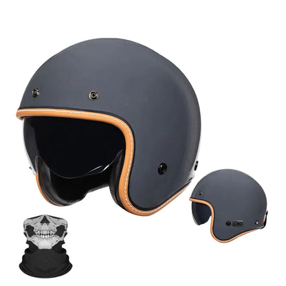 Casque Vintage Jet Rétro Moderne