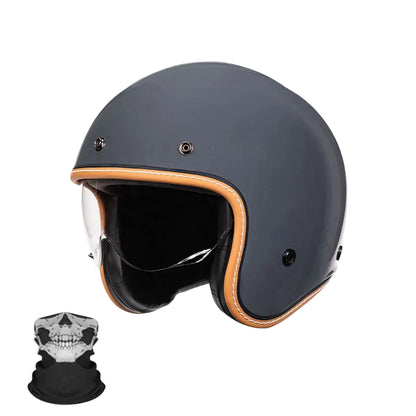 Casque Vintage Jet Rétro Moderne