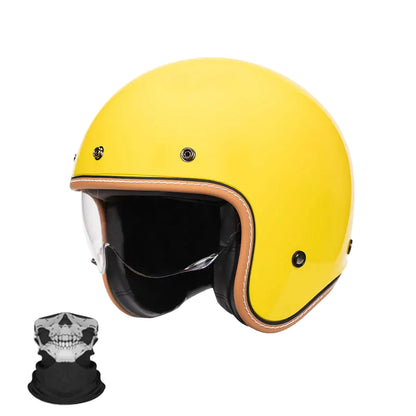 Casque Vintage Jet Rétro Moderne