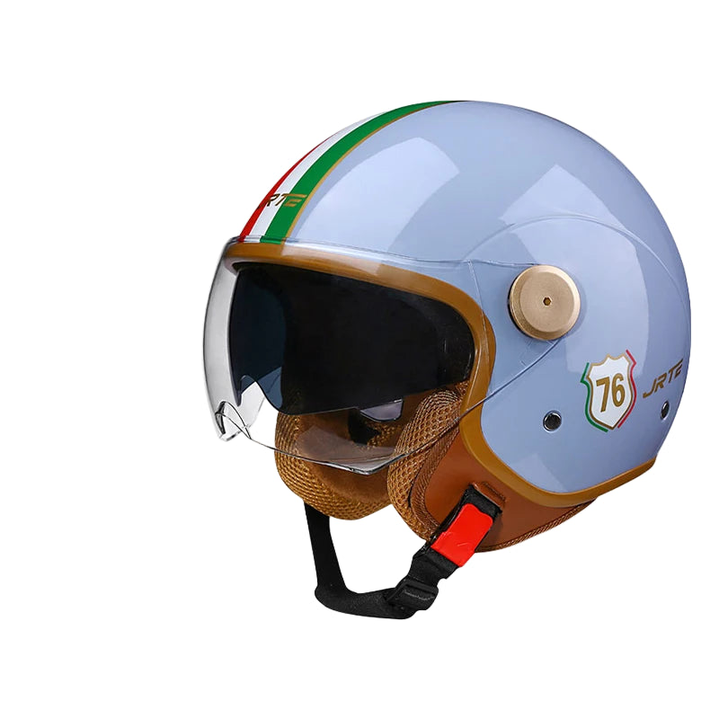 Casque Moto Jet Rétro TT
