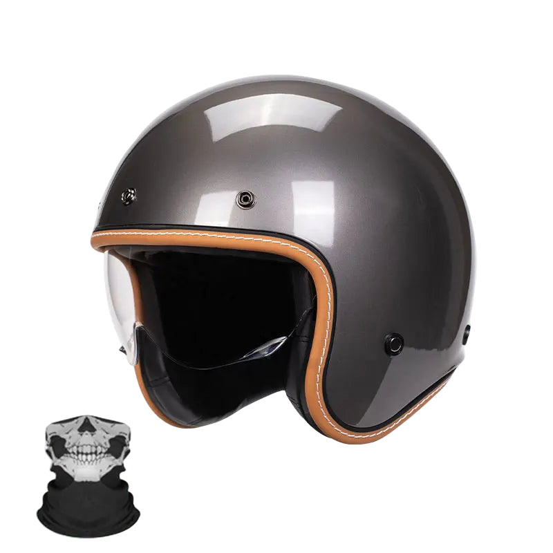 Casque Vintage Jet Rétro Moderne