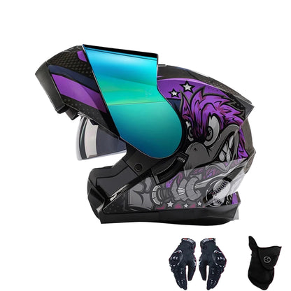 Casque Moto Modulable Double Visière ECE