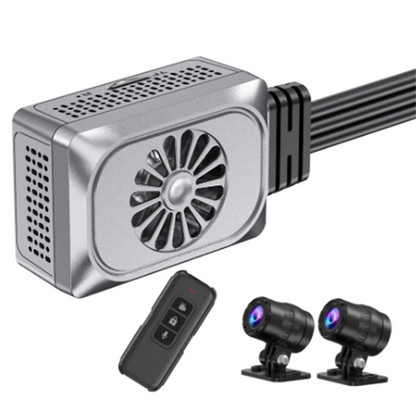 Caméra moto – Dashcam 2K 2560×1440 avec GPS, Wi-Fi et double objectif