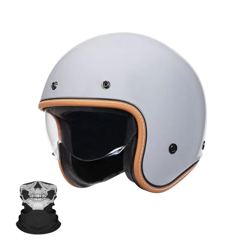 Casque Vintage Jet Rétro Moderne