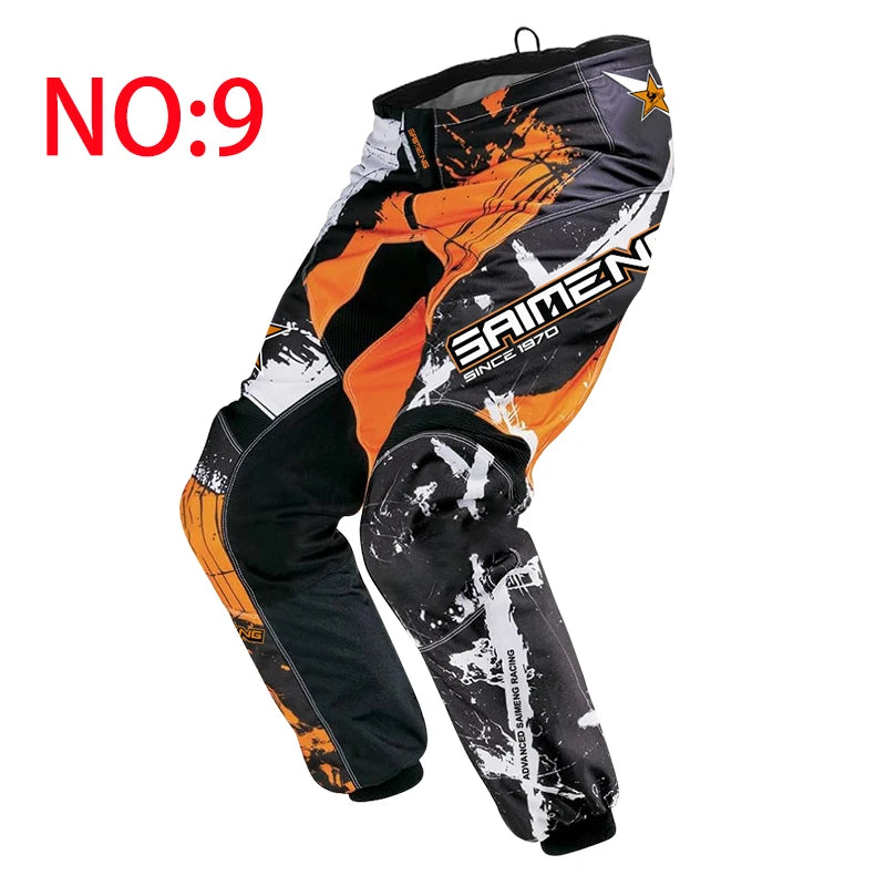 Pantalon Motocross MX SAIMENG RACING – Équipement Off-Road Haute Performance