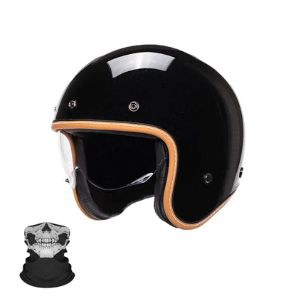 Casque Vintage Jet Rétro Moderne