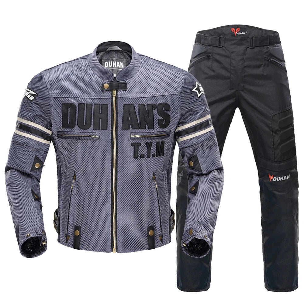 Ensemble Moto HEROBIKER DUHAN – Protection CE & Confort Respirant