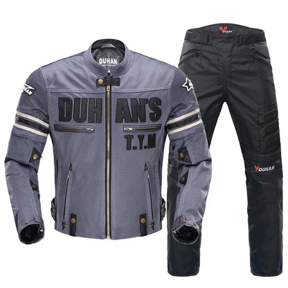 Ensemble Moto HEROBIKER DUHAN – Protection CE & Confort Respirant