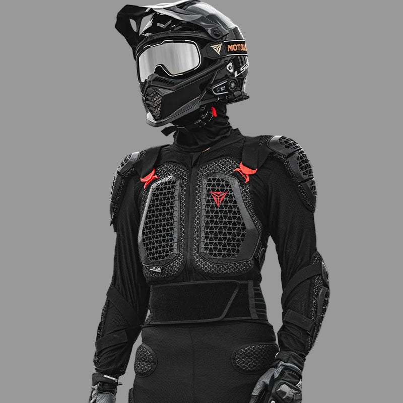 Veste de Protection Moto CE – Armure Complète 4 Saisons