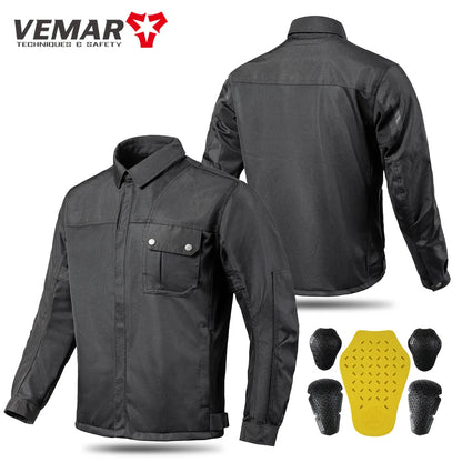 Veste Moto Rétro Respirante – Protection CE & Mesh Ventilé