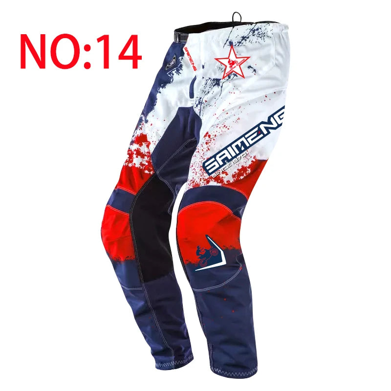 Pantalon Motocross MX SAIMENG RACING – Équipement Off-Road Haute Performance