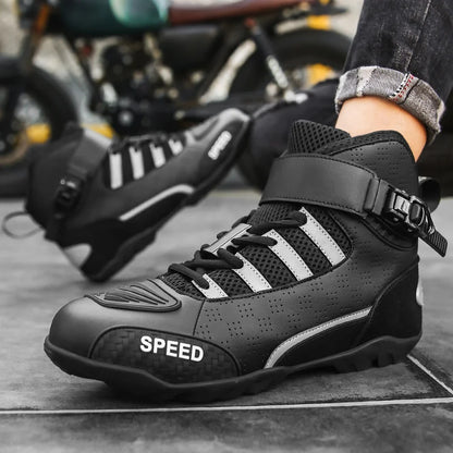 Bottes Moto Mi-Mollet Imperméables Homme – Protection, Confort & Style