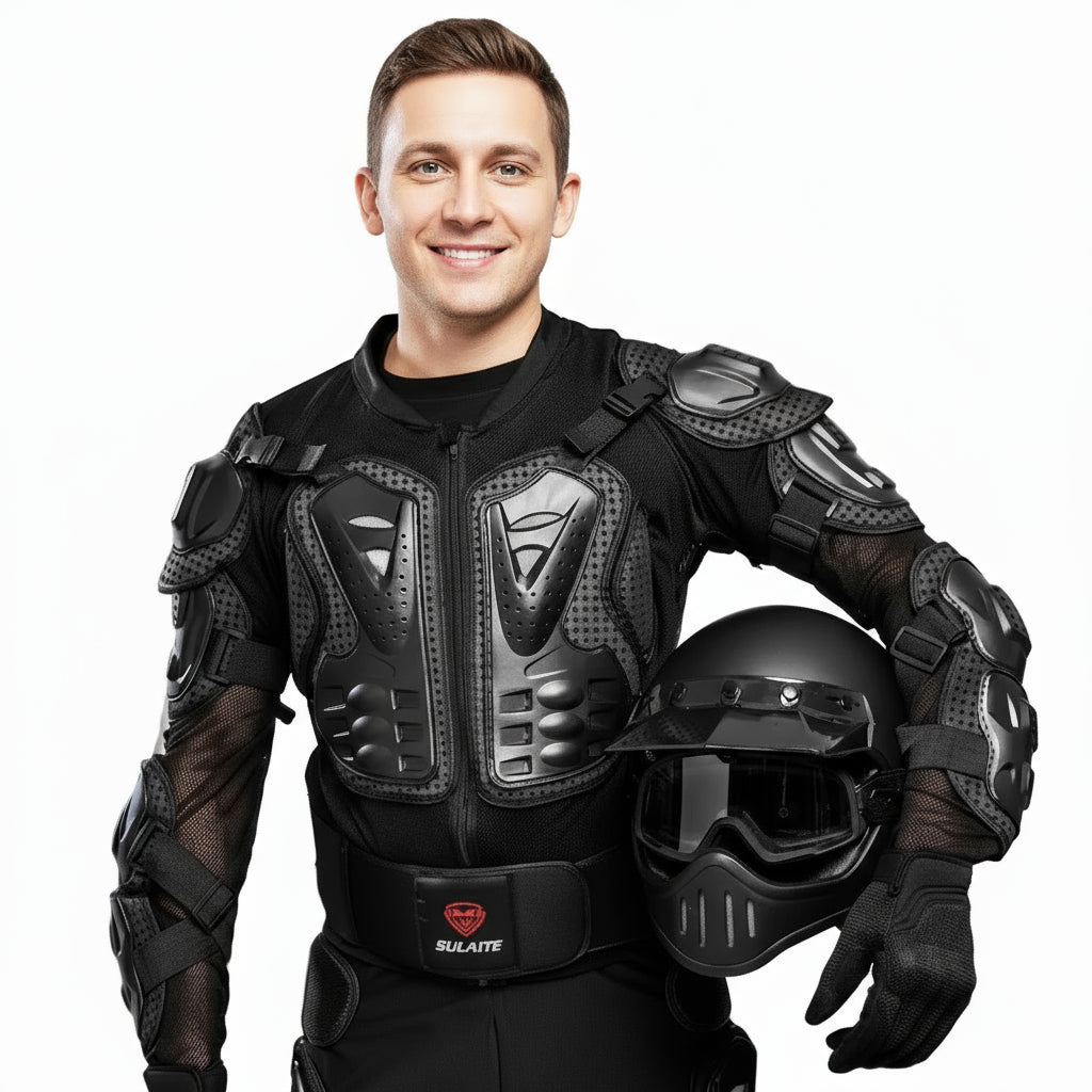 Armure Moto Intégrale GT201+GT319 – Protection Complète Corps & Colonne