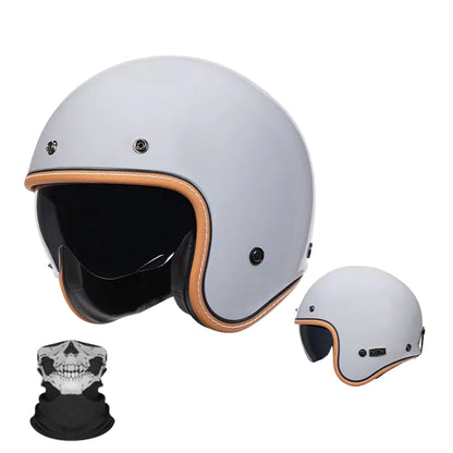 Casque Vintage Jet Rétro Moderne