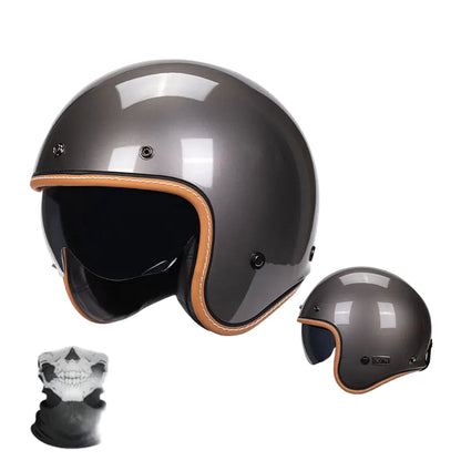 Casque Vintage Jet Rétro Moderne
