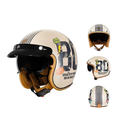 Casque Moto Jet CYRIL Style Open Face