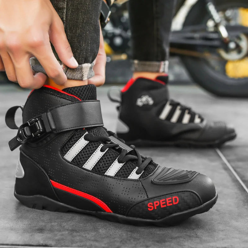 Bottes Moto Mi-Mollet Imperméables Homme – Protection, Confort & Style
